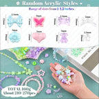210-270PCS TINKRSTUFF Assorted Acrylic Beads - Image 2