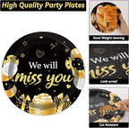 50 Guests We Will Miss You Plates and Napkins Party Supplies Farewell Party - Image 3