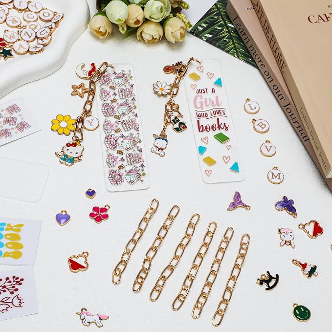 100 Pcs Book Acrylic Bookmark Blanks Thicken 6 DIY Bookmark Making 8 Book UV - Image 5