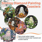 8 Pcs Halloween Diamond Art Coasters Kits - Image 8