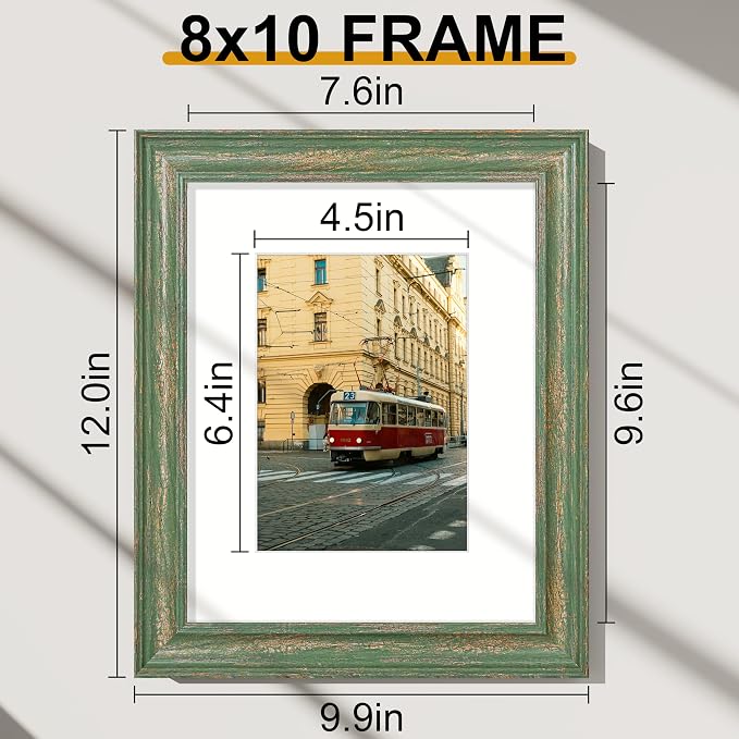Vittanly 8x10 Picture Frames Set of 2, Ornate Vintage Photo Frame - Image 2