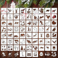 Marspark 66 Pcs Small Stencils for Crafts Reusable 3 Inch Stencils for Painting by Marspark