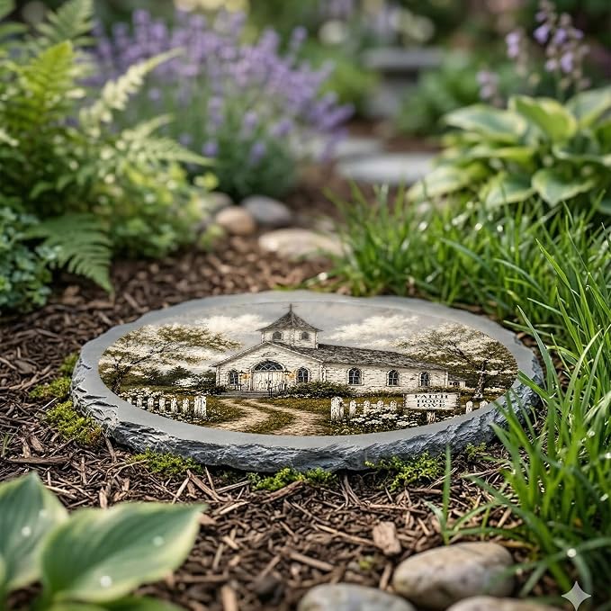 Magnolia Garden 10-Inch Country Church Stepping Stone - Image 4