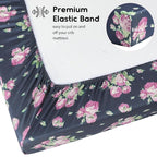 Yoofoss Baby Crib Sheets for Boys Girls, Fitted Crib Sheet 2 Pack for Standard - Image 3