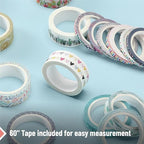 Mr. Pen- Washi Tape Set, 21 Rolls, Floral | 5 Yards/Roll, Washi Tape - Image 5