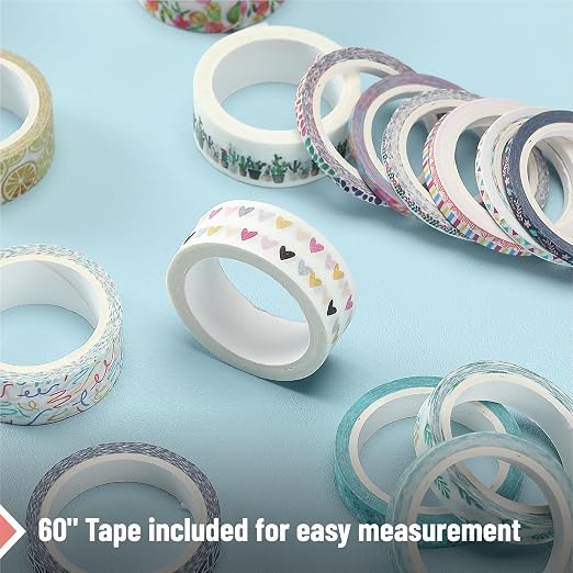 Mr. Pen- Washi Tape Set, 21 Rolls, Floral | 5 Yards/Roll, Washi Tape - Image 5