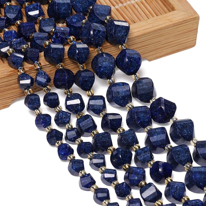 34pcs Natural Lapis Lazuli Stone Beads - Image 3