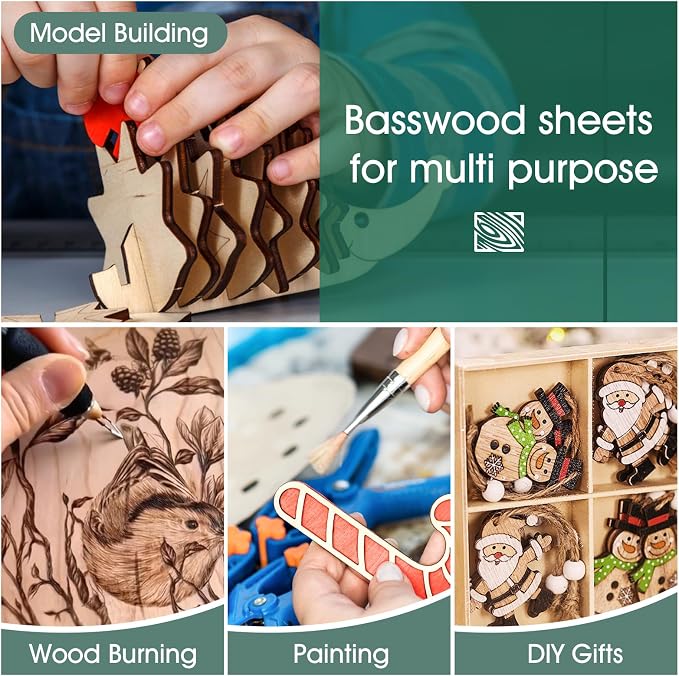 Basswood Sheets 1/16, 18 Pack 8x12 Inch Basswood - Image 4