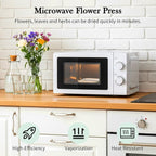 Aboofx Microwave Flower Press Kit, 6.3" Quick Drying Pressed Flower Art Kit - Image 2