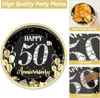 50 Guests 50th Anniversary Plates Napkins Party Supplies Employee Career - Image 3