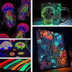 Roizefar Glow in the Dark Paint, 21 Colors 3D Permanent Acrylic Fabric Paints - Image 7