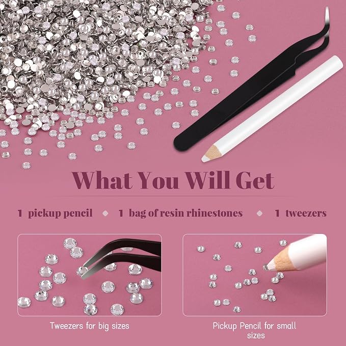8000PCS 3mm Resin Rhinestones Bulk - Image 7