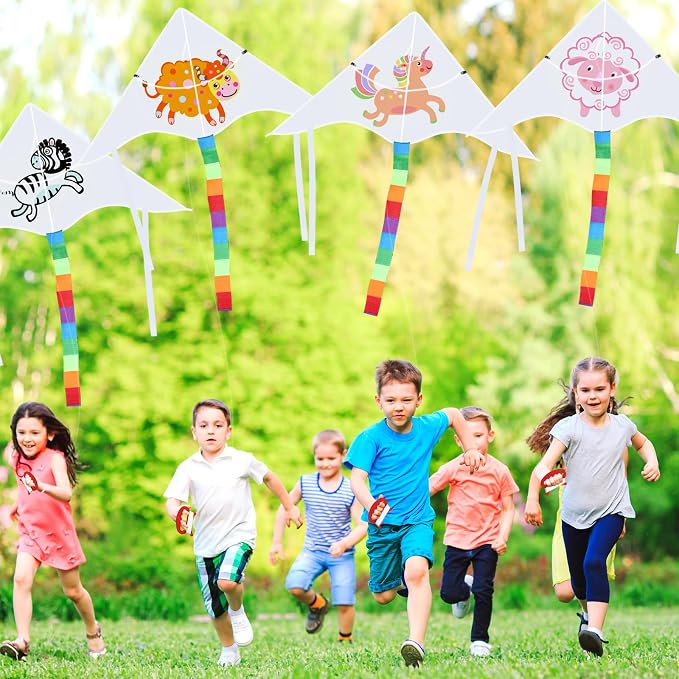 Libima 50 DIY Blank Kites for Kids Bulk Large Kite Making Kit Easy to Fly Set - Image 7