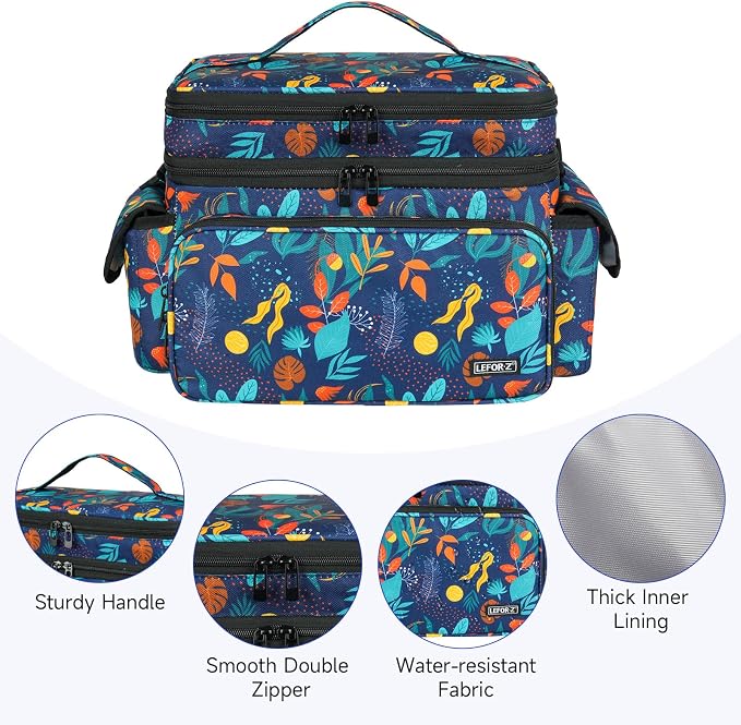 LEFOR·Z Large Sewing Supplies Organizer, Double-Layer Sewing Accessories - Image 6