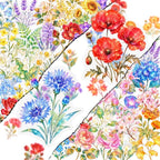 50 Pcs Clear Flowers Aesthetic Stickers by Unknown
