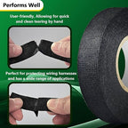 5 Rolls High Temp Wire Harness Tape – OEM-Grade Automotive Cloth Fabric Tape - Image 5