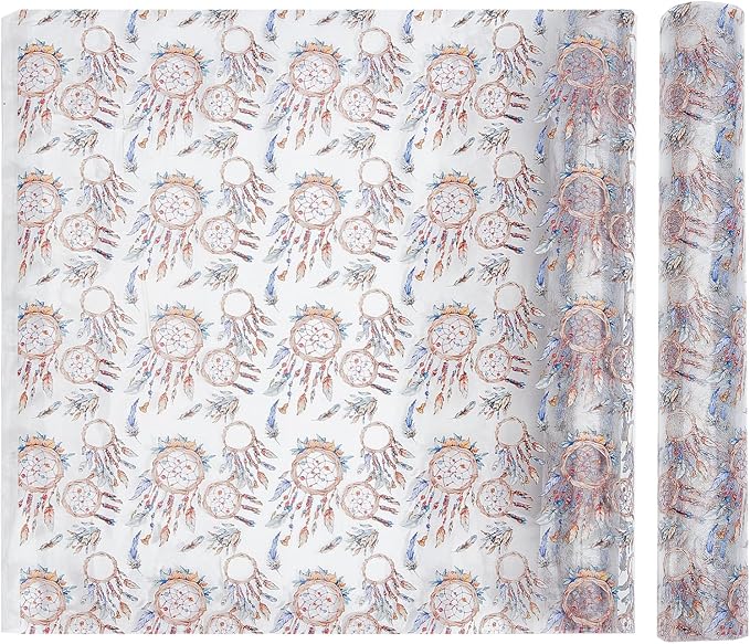 12" x 47" Printed TPU Jelly Faux Leather Roll, Iridescent Clear PVC Leather by letsinstyle