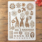 TIAMECH A4 Reusable Ancient Man Stencil by TIAMECH