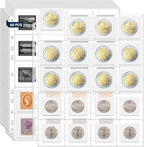 1200 Pockets Acid Free Coin Sleeves, Fit by ENPOINT