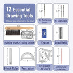 Mr. Pen- Professional Drafting Tools & Geometry Set - Image 3