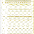 Pndeyo 700pcs Hypoallergenic Hoop Earrings Making Kit, Mix Size Earring Beading by Pndeyo