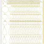 Pndeyo 700pcs Hypoallergenic Hoop Earrings Making Kit, Mix Size Earring Beading by Pndeyo