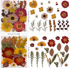 82Pcs Dried Pressed Flowers for Resin Molds, Real Vintage White Natural Bulk - Image 7