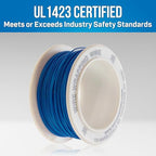 Jonard Tools R-30B-0050 Blue Insulated Kynar Copper Wire Roll, 30 AWG, 50 ft - Image 6