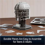 4D Build, Star Wars Mandalorian Helmet 3D Model Kit, Star Wars Collectibles & - Image 4