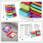 BECOMFORT 15-Drawer Rolling Cart - Image 6