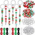 Landical 564 Pcs Christmas Bead Keychain Making Kit DIY Name Bead Key Chain by Landical