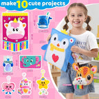 Funtopia Felt Sewing Crafts for Kids Ages 4-12, 10 Easy DIY Projects Kids - Image 2