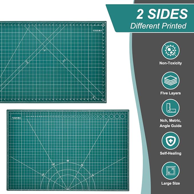 Prime Vinyl Cutting Mat, 5-Ply Heavy Cut Board, Rotary Cutting Mat - Image 2