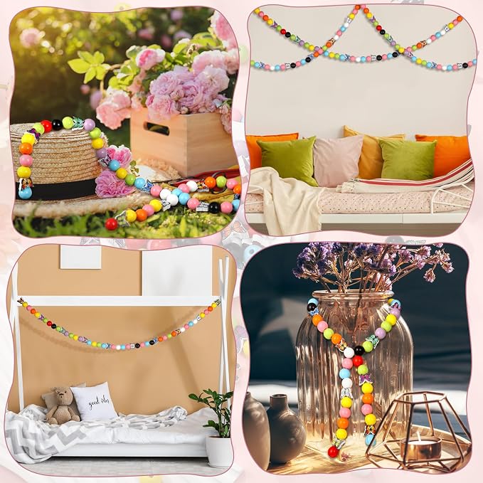 Tradder 200 Pcs Butterfly Wooden Beads - Image 8