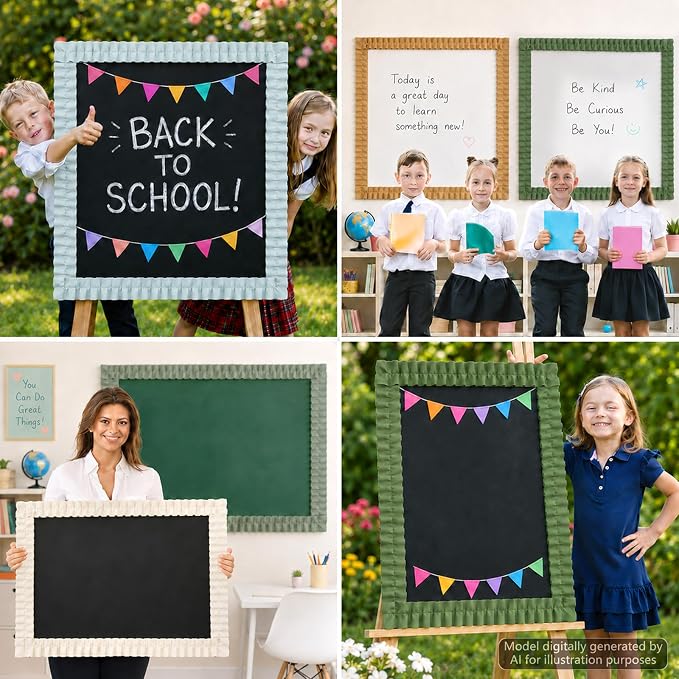 6 Rolls 40 Ft Ruffled Bulletin Board Borders Back to School Classroom Decor - Image 8