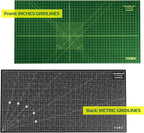 NEWBRAUG 23'' × 47'' Large Self Healing Cutting Double Sided 5-Ply Mat - Image 2