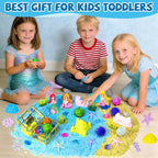 YongnKids Mermaid Sensory Bin Sandbox Toys - Image 6