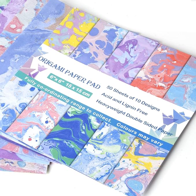 Origami Paper Kit 100 Sheets 6 Inch Square Double Sided Color 20 Vivid Colors - Image 4