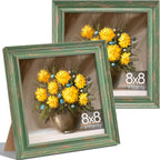 Vittanly 8x8 Picture Frames Set of 2, Ornate Vintage Photo Frame by Vittanly