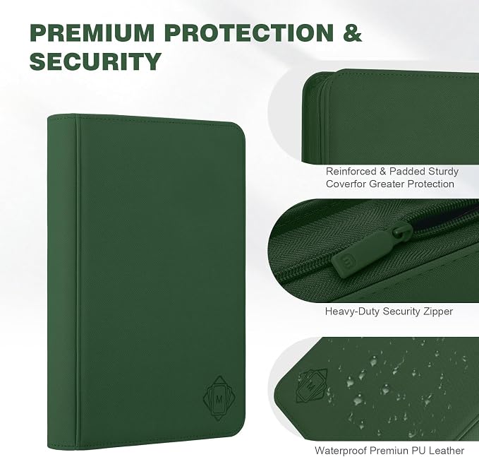 Trading Card Binder with 9 Side Loading Pocket Card Album Hold Up to 540 Cards - Image 4