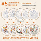 CYANFOUR 5 Pack Beginner Embroidery Kit - Image 4