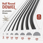 The Foamory's No Waste Half Round EVA Foam Dowel. 15mm x 2M Length. High-Density - Image 3