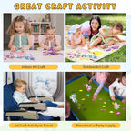 VKPI 4 Pieces EVA Foam Art Crafts Gift Kit, Make Create Your Own Unicorns - Image 6