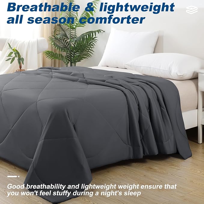 Cooling Comforter Twin Size, Double-Sided Cold Tech Fabric Quilted Bed - Image 8