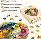 Rainy Bloom Frogs Puzzles Adults Gifts - Image 2