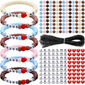 Ferreve 35 Sets Boho Religious Bead Wristband Craft Kit Jesus Love Me Faith DIY by Ferreve