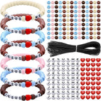 Ferreve 35 Sets Boho Religious Bead Wristband Craft Kit Jesus Love Me Faith DIY by Ferreve