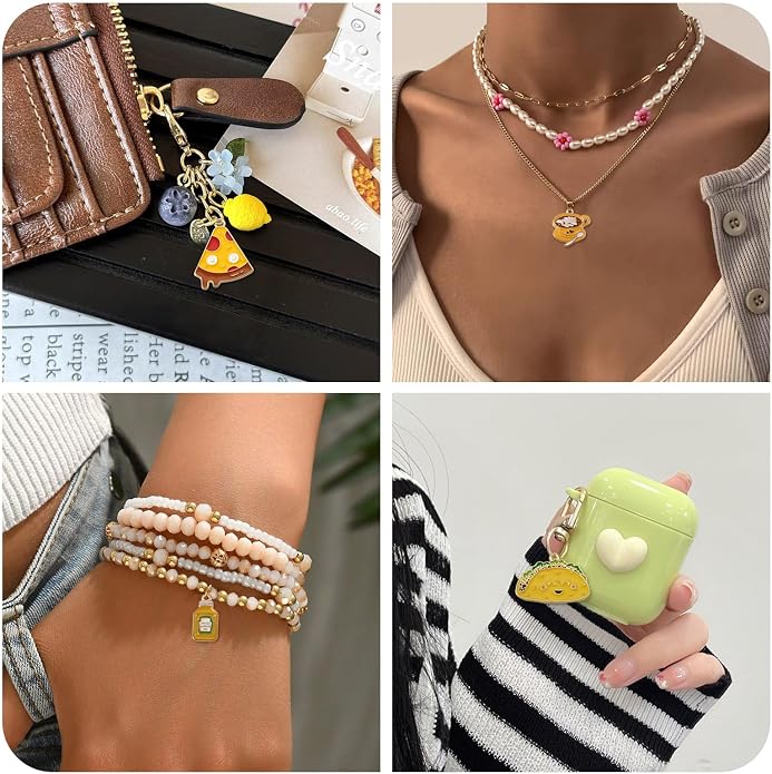 Enamel Food Charms Cute Assorted Food Pendants Sweet Dessert Charms - Image 7