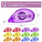 Secopad 12 Pack Scrapbook Tape, Double Sided Tape Roller - Image 2