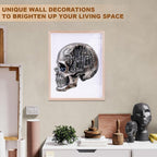 City Skull Puzzles Adults Gifts Wooden 175 Pieces 11.4 * 10.5in - Image 7